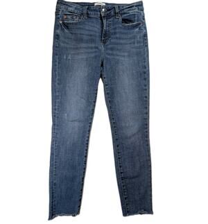 Pistola Skinny Ankle Jeans Womens 29 Raw Hem Cropped Stretch Denim